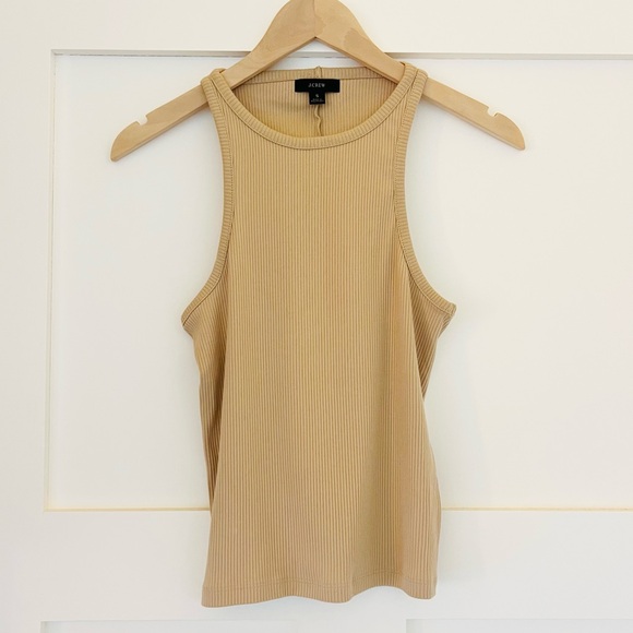 NWOT J. Crew Favorite Tank top Vintage Rib Dark Beechwood Size Small - Picture 3 of 5